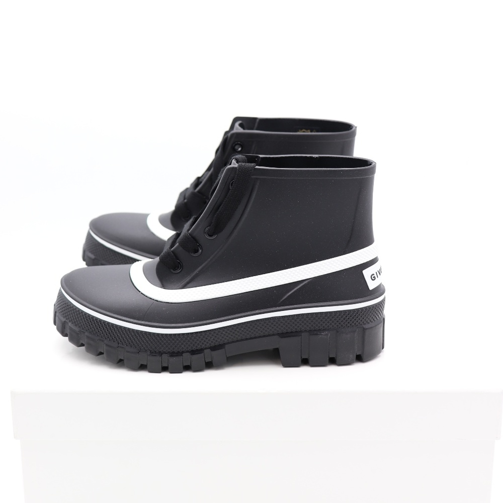 New Givenchy Paris Glaston Laced Ankle Rainboots - Picture 3 of 8